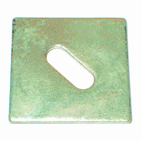 MIDWEST FASTENER Square Washer, Fits Bolt Size 1/2 in Steel, Galvanized Finish, 77 PK 09859
